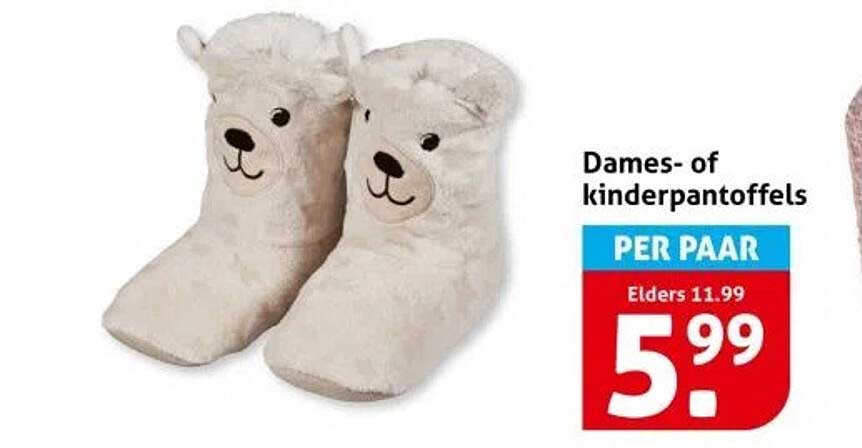 Dames- of kinderpantoffels