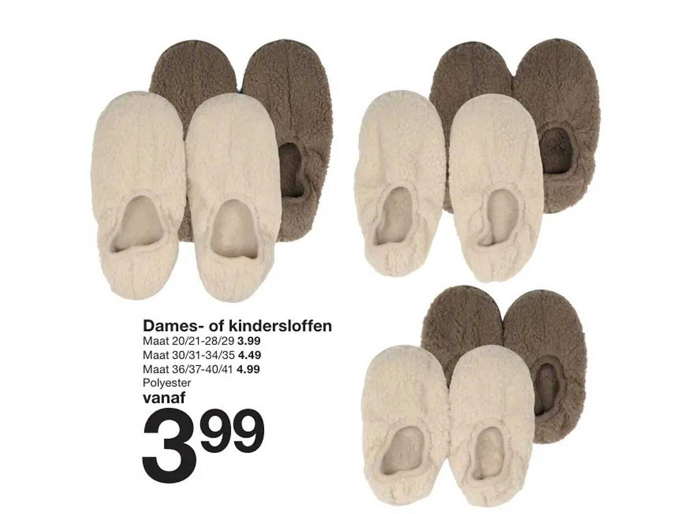 Dames- of kinderslippers