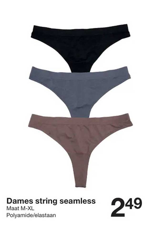 Dames string seamless