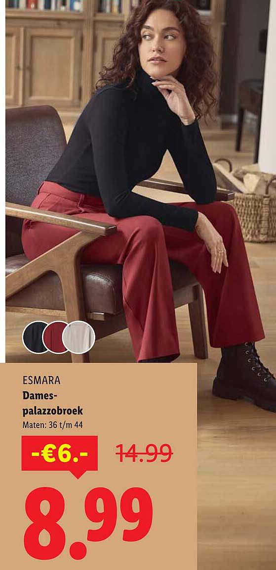 Damespalazzo broek