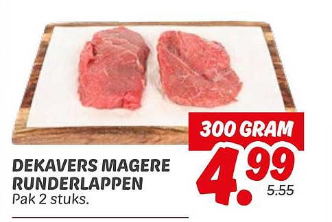 DEKAVERS MAGERE RUNDERLAPPEN