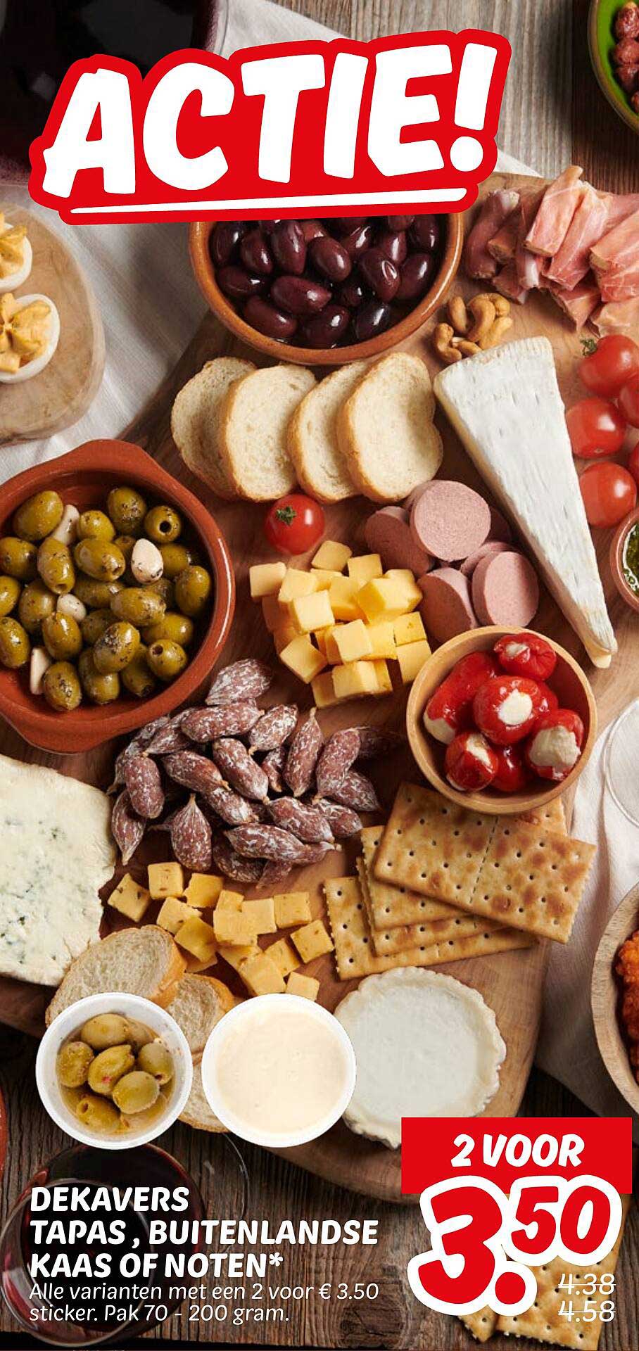 DEKAVERS TAPAS, BUITENLANDSE KAAS OF NOTEN