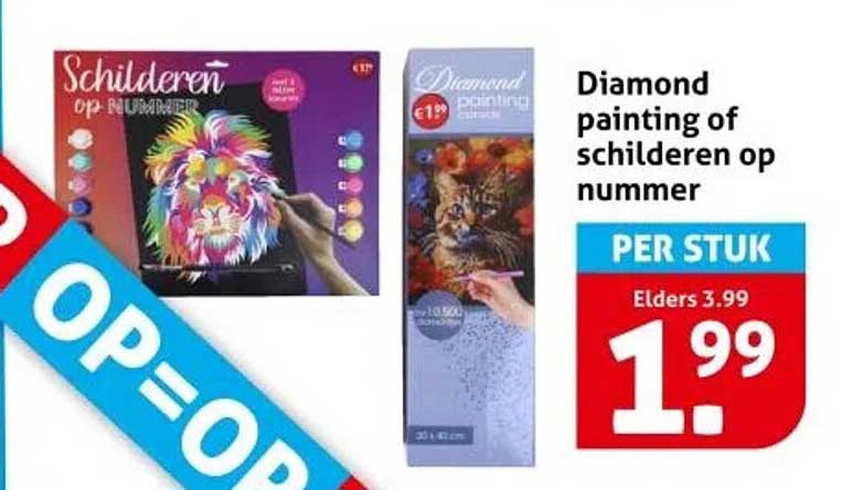Diamond painting of schilderen op nummer