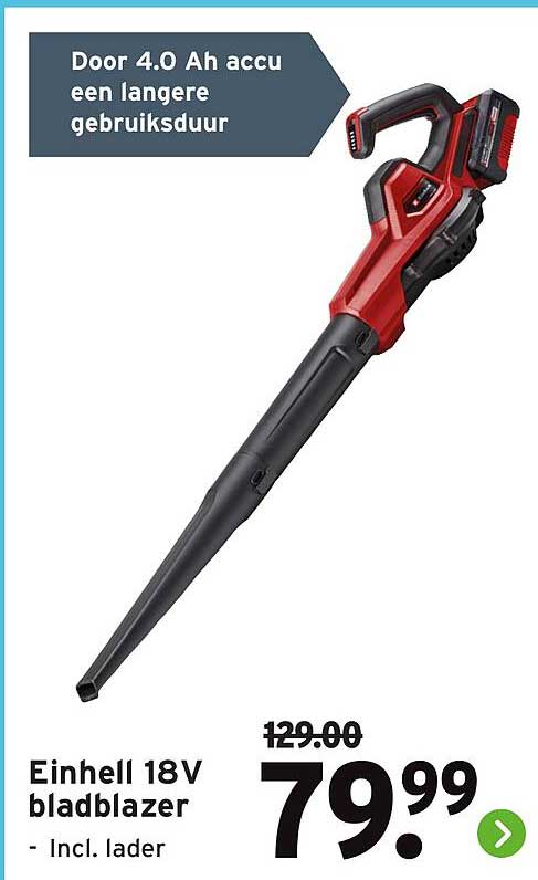 Einhell 18V bladblazer - Incl. lader