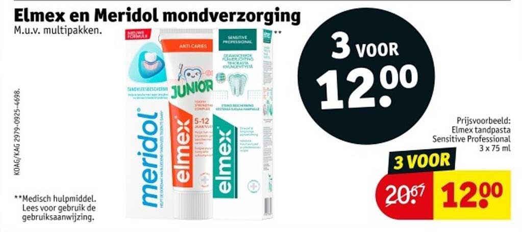 Elmex en Meridol mondverzorging M.u.v. multipakken