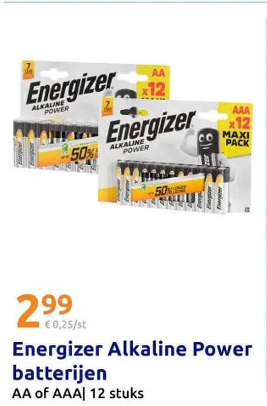 Energizer Alkaline Power batterijen