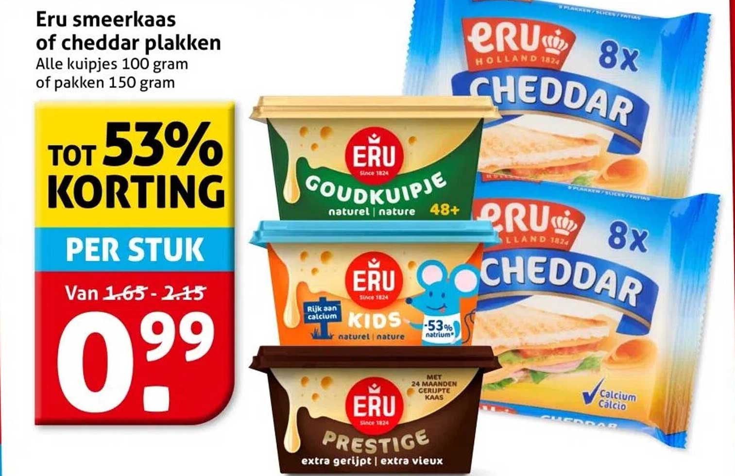 Eru smeerkaas of cheddar plakken