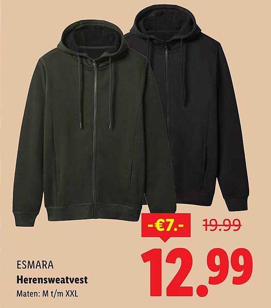 ESMARA Herensweatvest