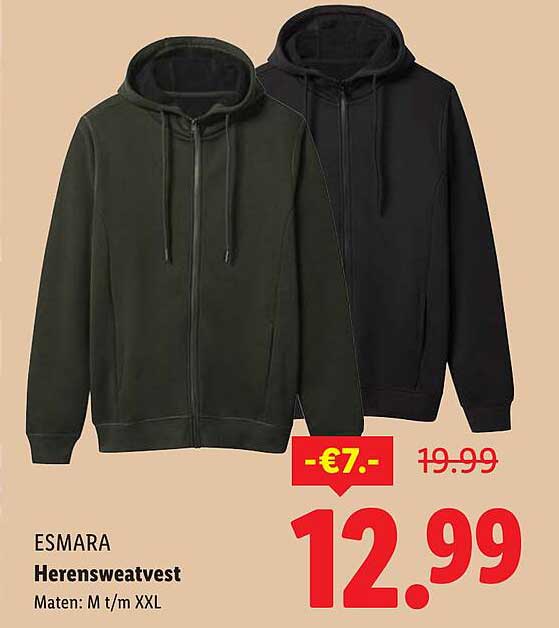 ESMARA Herensweatvest