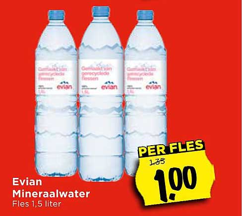 Evian Mineraalwater Fles 1,5 liter