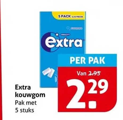 Extra kouwgom Pak met 5 stuks