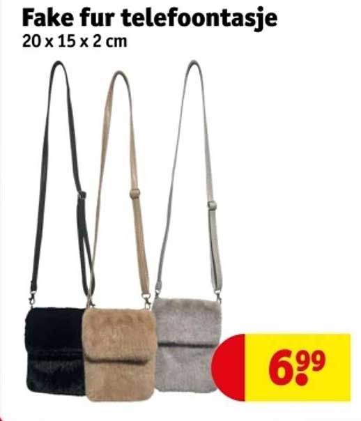 Fake fur telefoontasjes