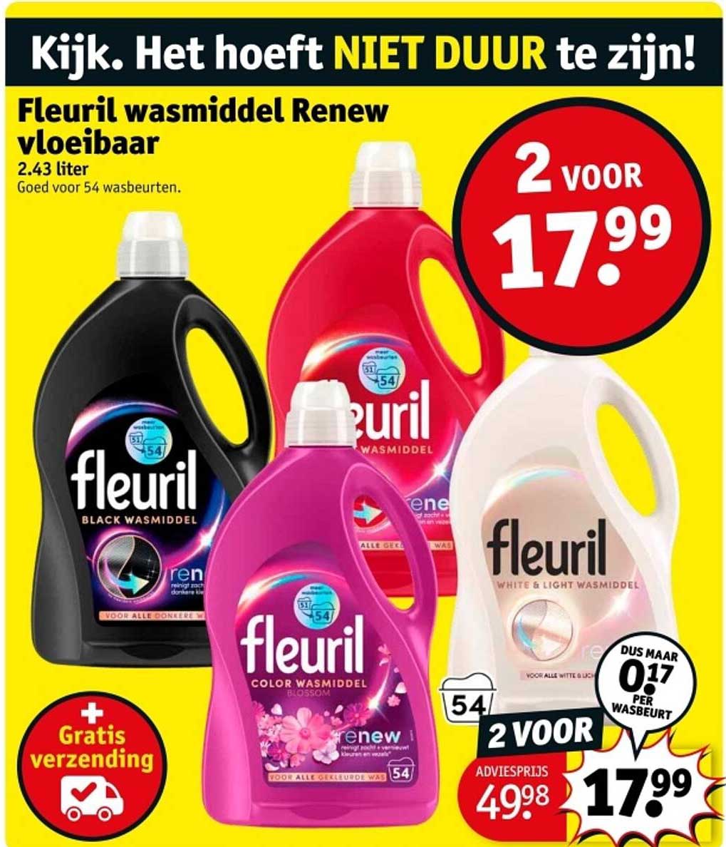 Fleuril wasmiddel Renew vloeibaar