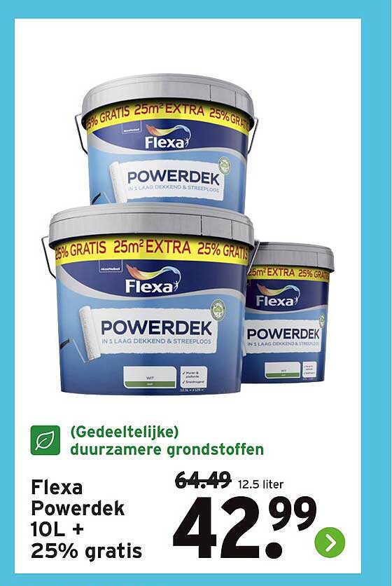 Flexa Powerdek 10L + 25% gratis