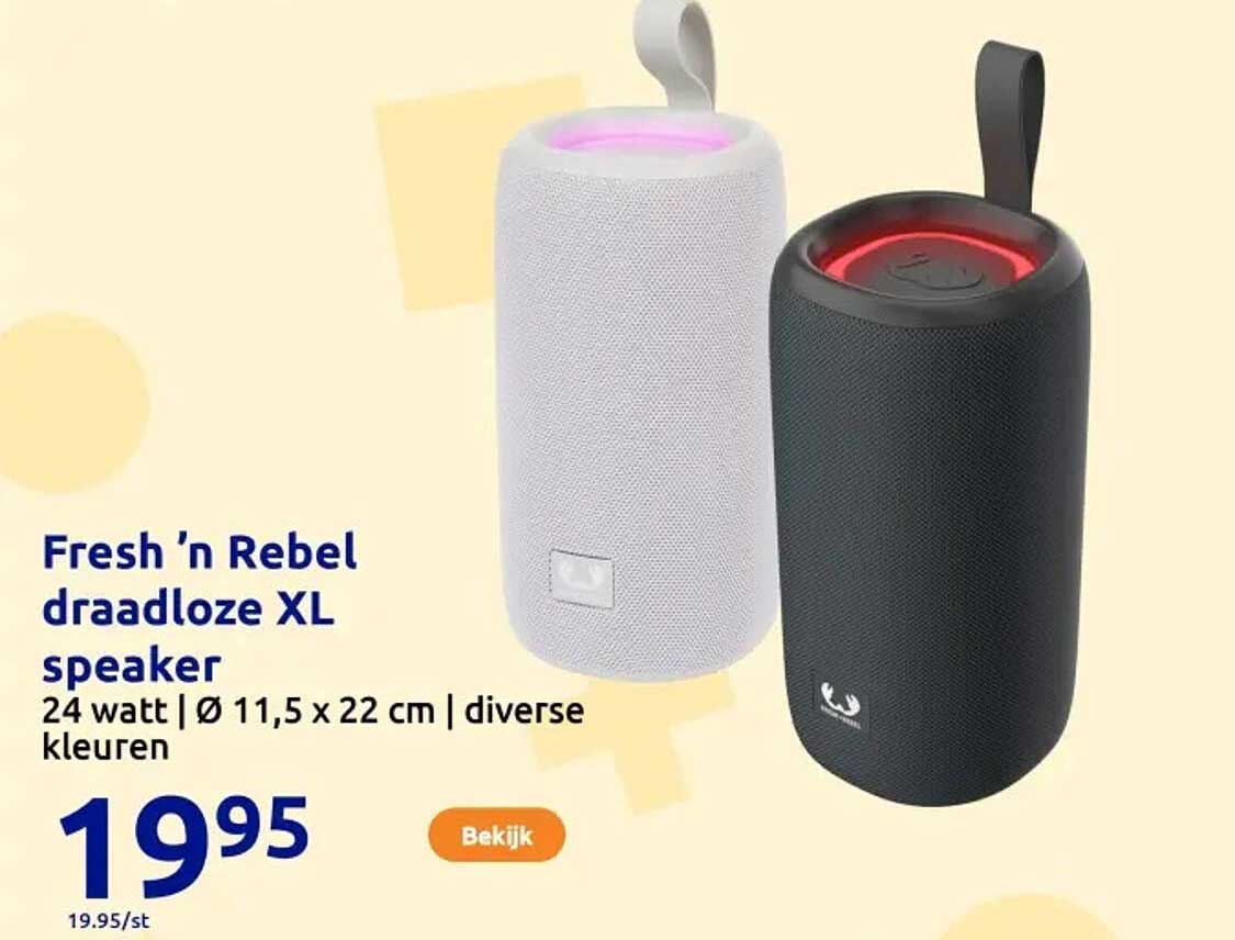 Fresh ’n Rebel draadloze XL speaker