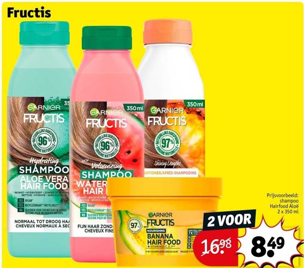 Fructis Hair Food 2 voor 8,49