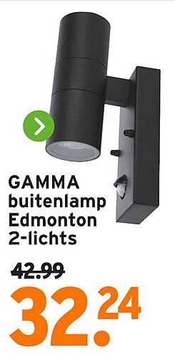 GAMMA buitenlamp Edmonton 2-lichts