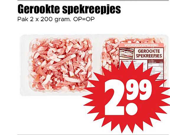 Gerookte spekreepjes