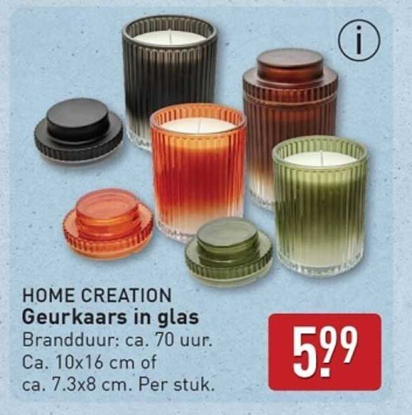 Geurkaars in glas