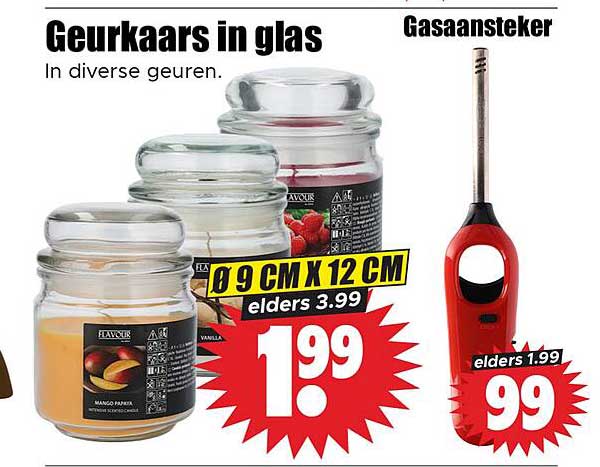 Geurkaars in glas