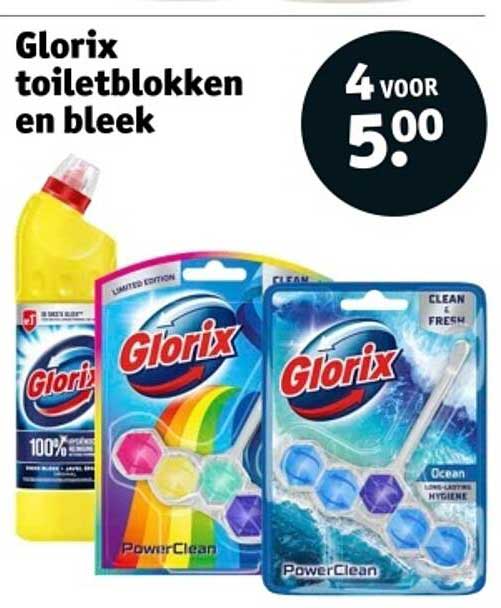 Glorix toiletblokken en bleek