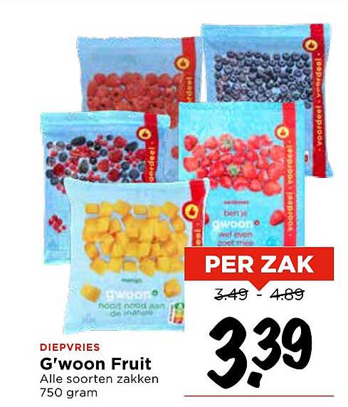 G'woon Fruit 750 gram