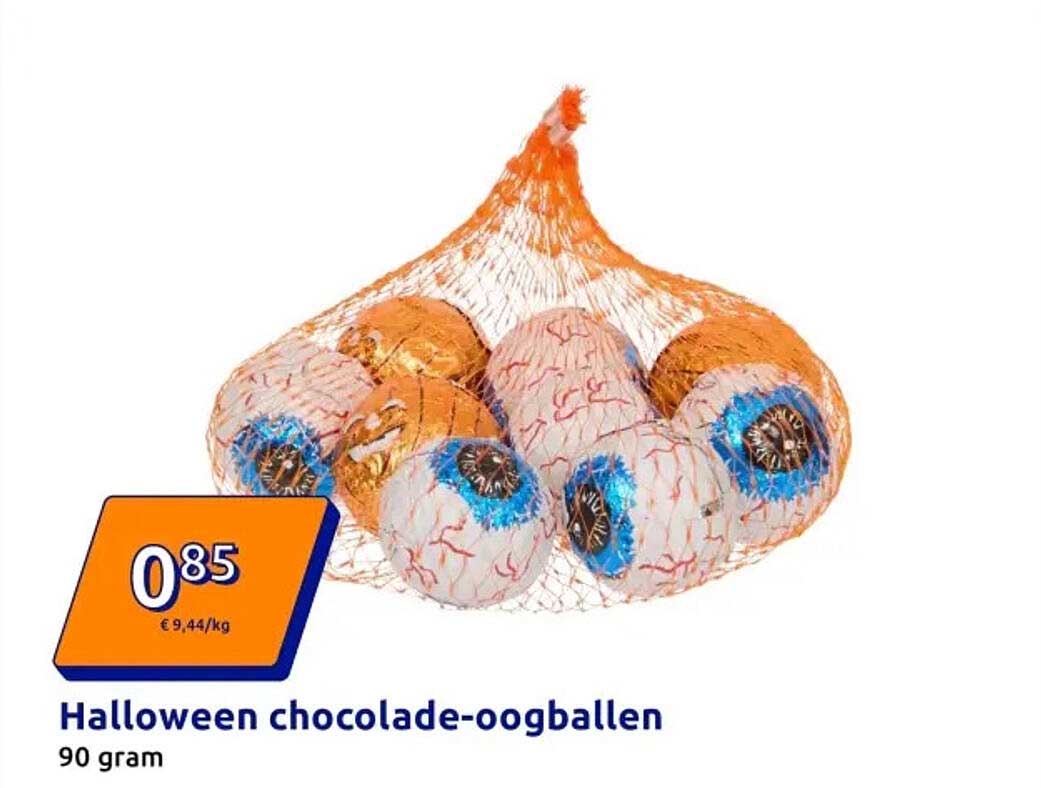 Halloween chocolade-oogballen