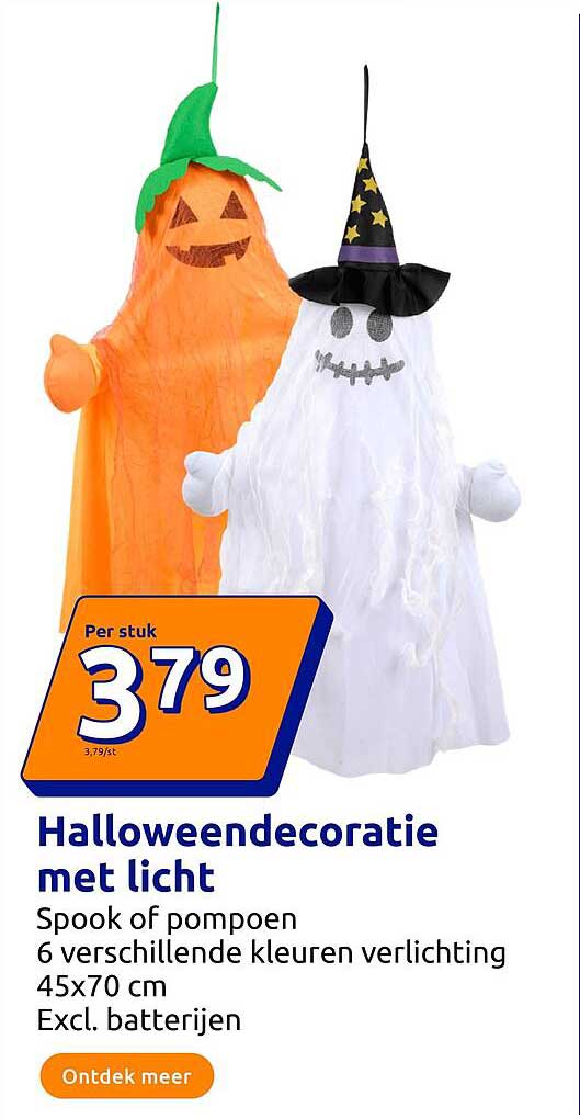 Halloweendecoratie met licht