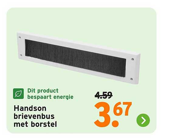 Handson brievenbus met borstel