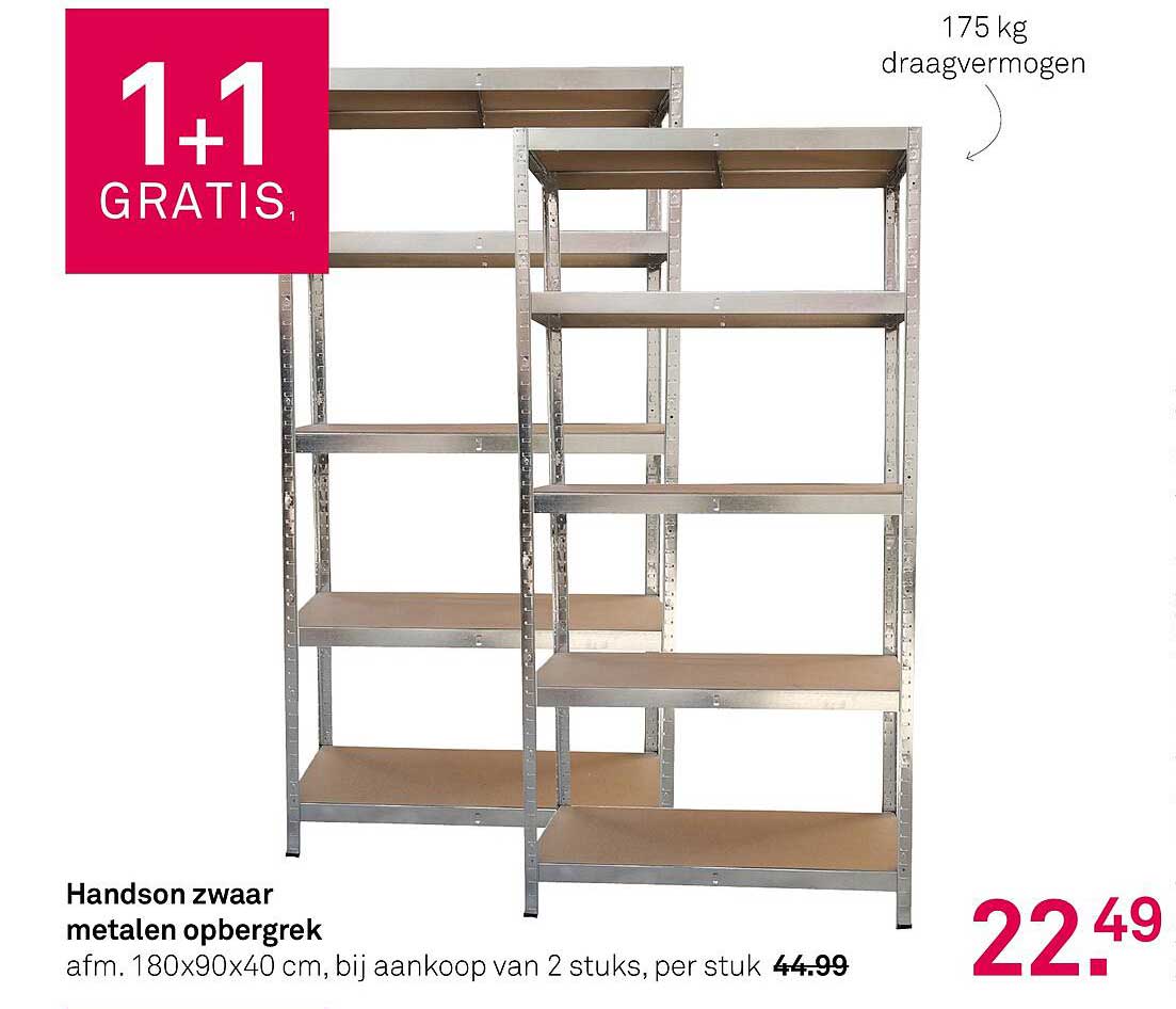 Handson zwaar metalen opbergrek