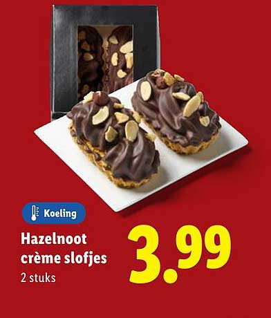 Hazelnoot crème slofjes
