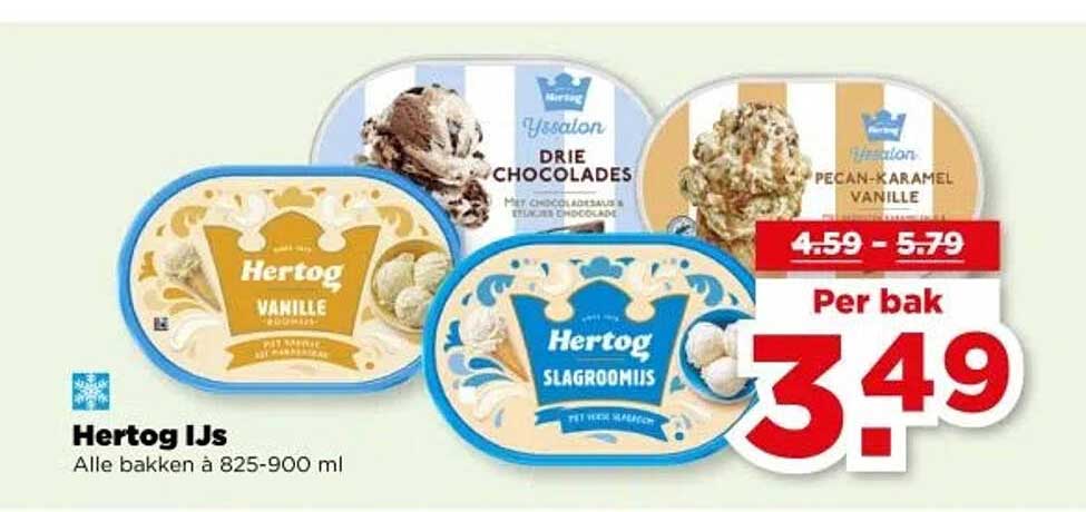Hertog IJs 825-900 ml