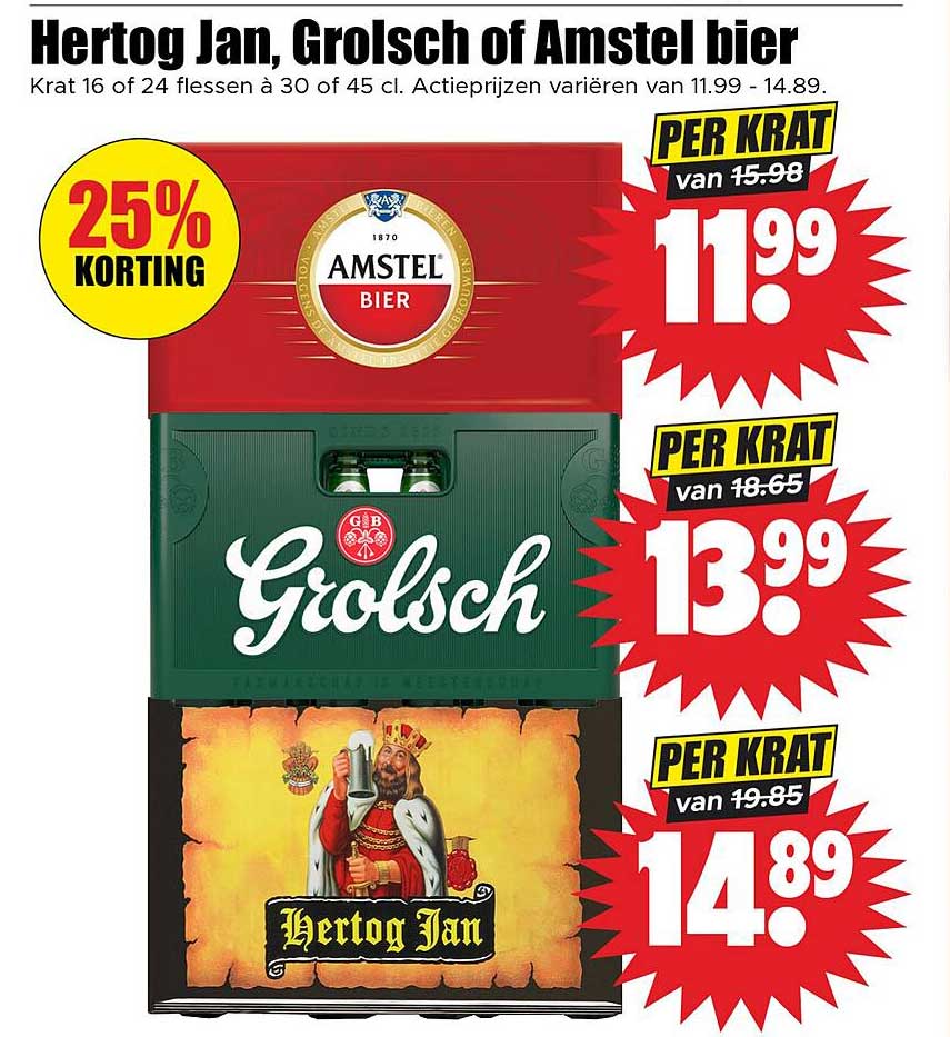 Hertog Jan, Grolsch of Amstel bier