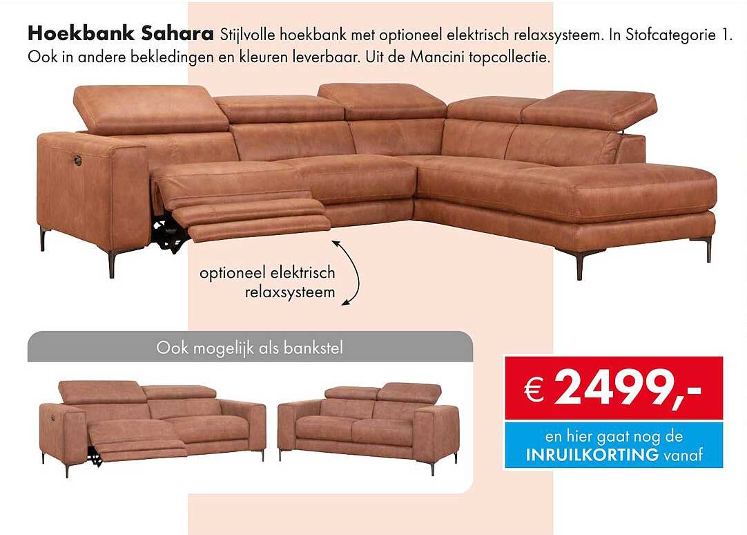 Hoekbank Sahara