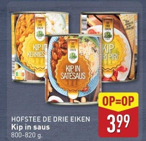 Hofstee De Drie Eiken Kip in saus