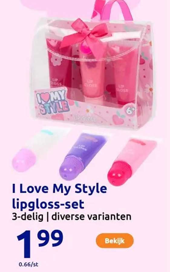 I Love My Style lipgloss-set 3-delig | diverse varianten