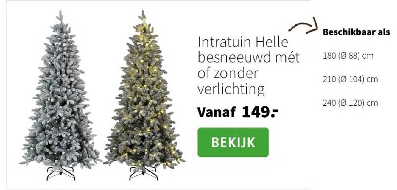 Intratuin Helle besneeuwd mét of zonder verlichting