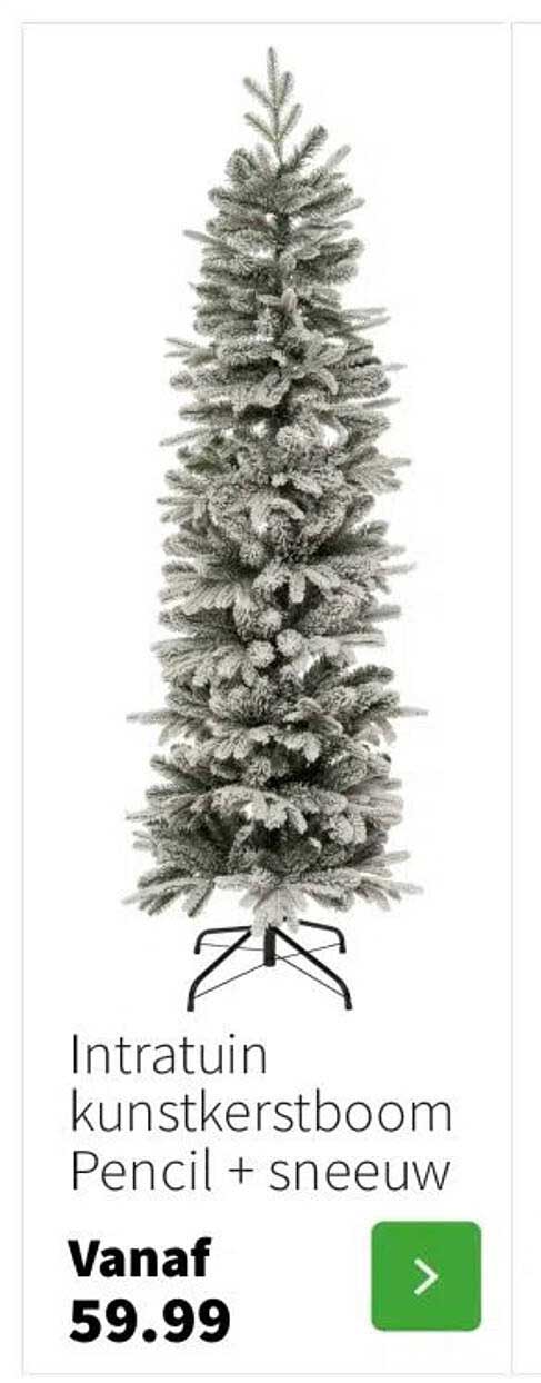 Intratuin kunstkerstboom Pencil + sneeuw