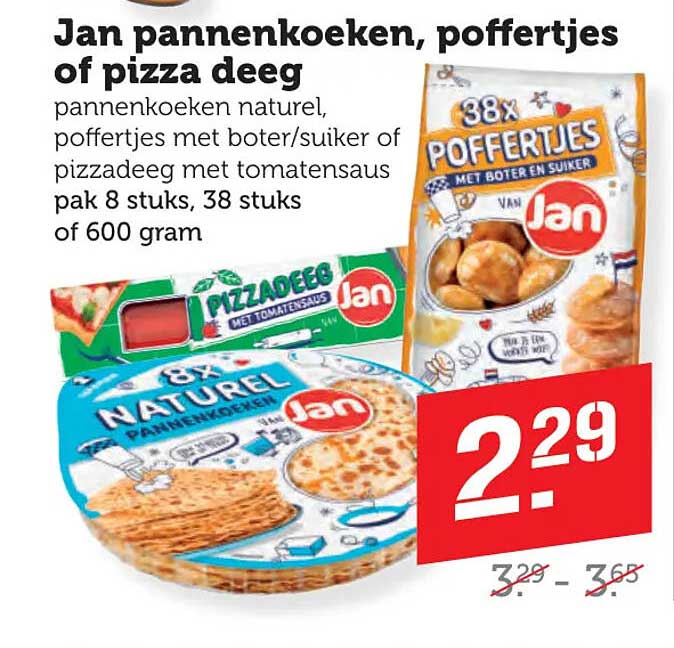 Jan pannenkoeken, poffertjes of pizza deeg