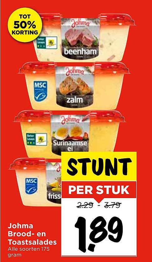 Johma Brood- en Toastsalades