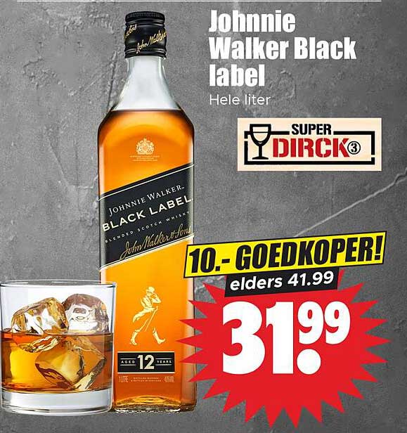 Johnnie Walker Black label Hele liter