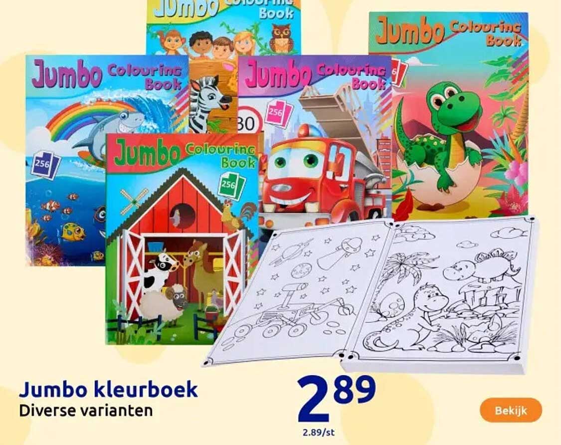 Jumbo kleurboek - Diverse varianten