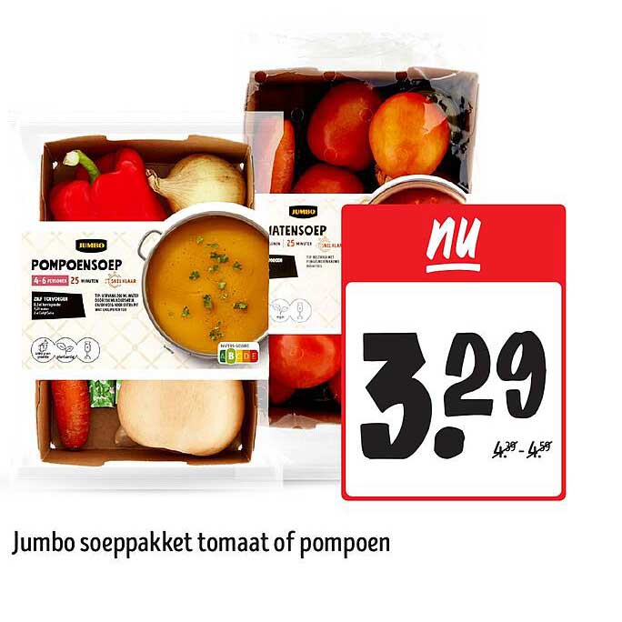 Jumbo soeppakket tomaat of pompoen