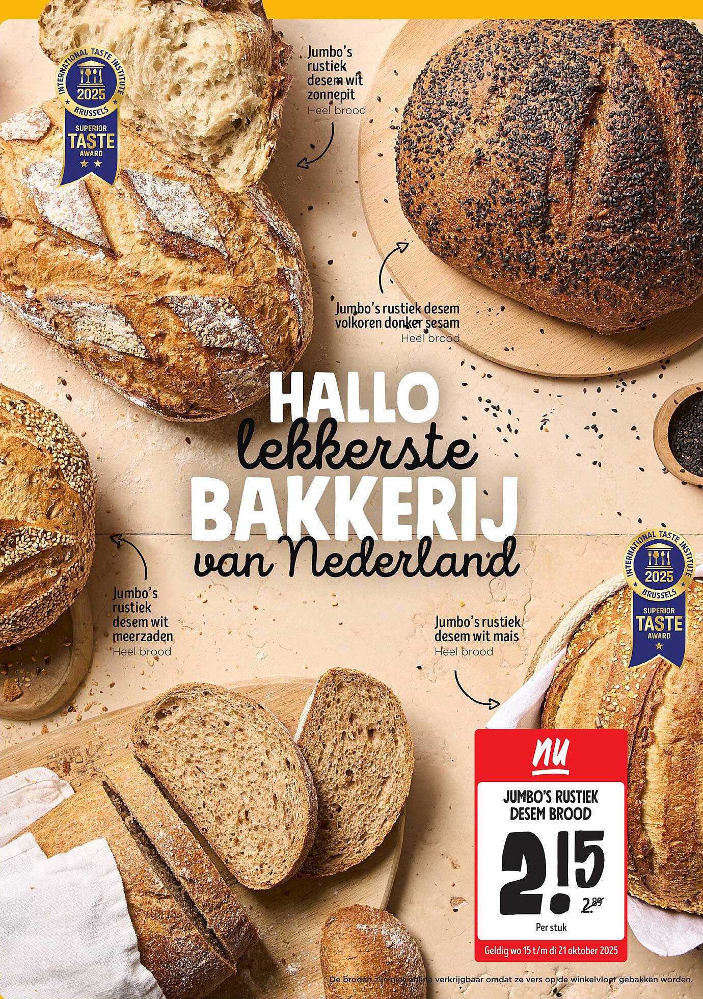 Jumbo's rustiek desem brood