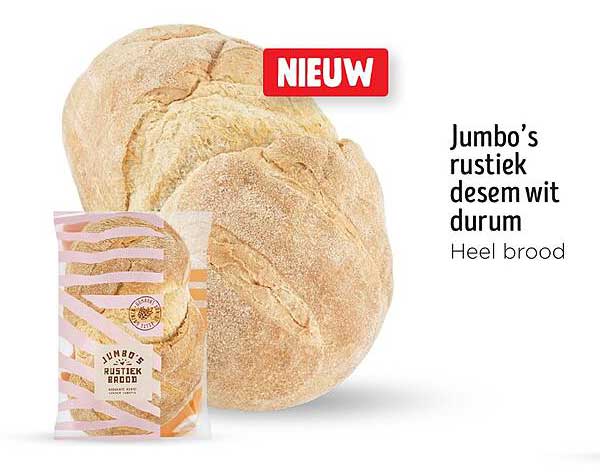 Jumbo’s rustiek desem wit durum