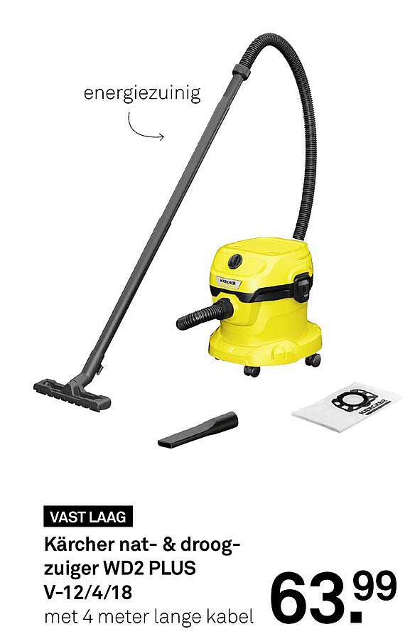 Kärcher nat- & droogzuiger WD2 PLUS V-12/4/18