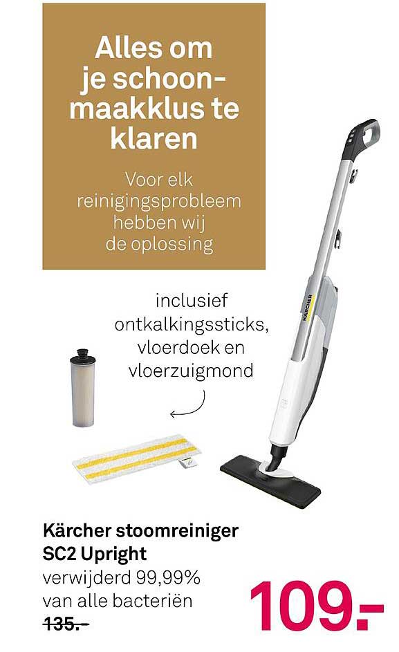 Kärcher stoomreiniger SC2 Upright