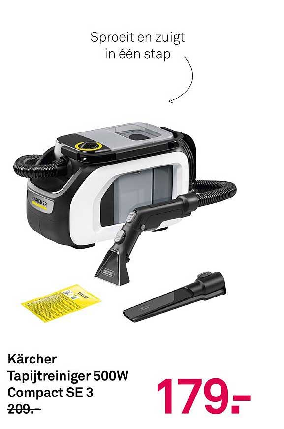 Kärcher Tapijtreiniger 500W Compact SE 3