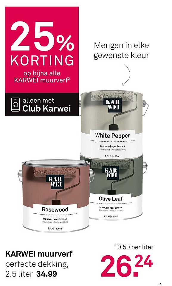 KARWEI muverf perfecte dekking, 2.5 liter