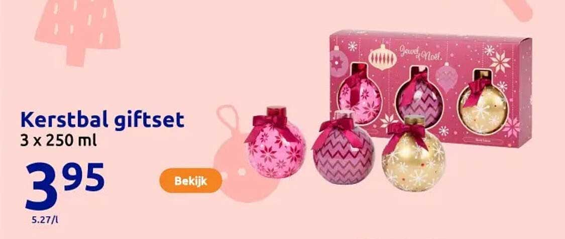 Kerstbal giftset 3 x 250 ml
